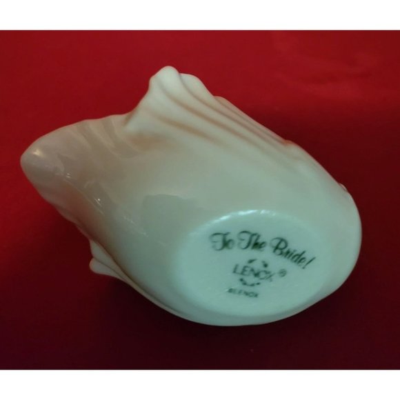 "To The Bride" Lenox Cream Swan - Picture 7 of 11